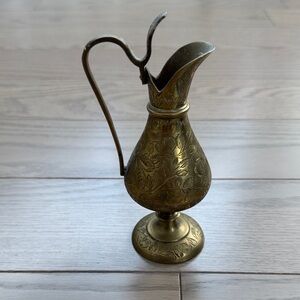 Vintage Brass Decorative Pitcher